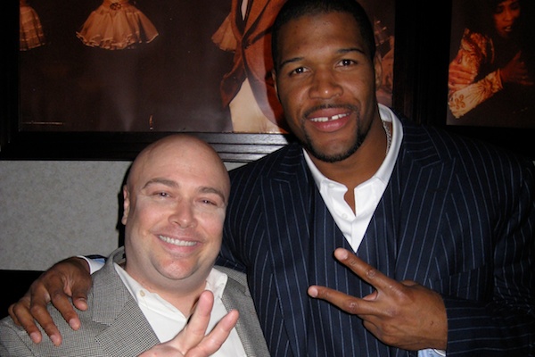 Bryant and NFL Super Star, Michael Strahan