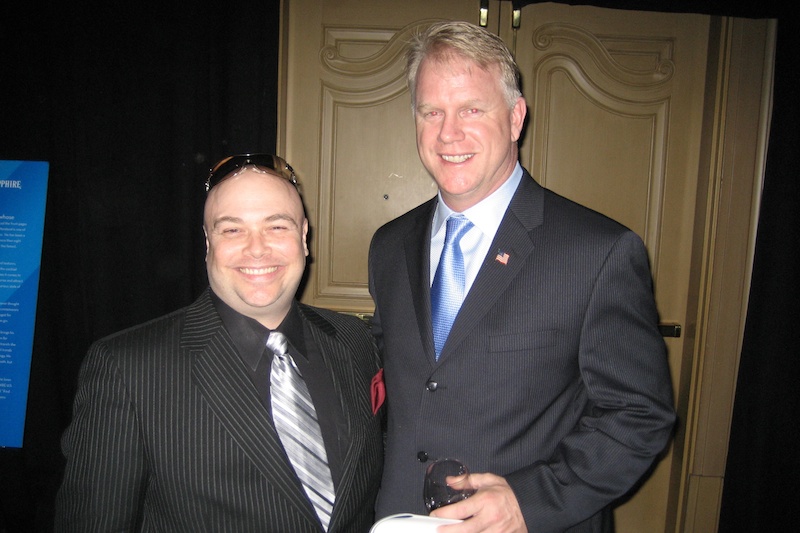 Hanging out with Boomer Esiason at the red carpet dinner, auction and fund raiser with Jay Leno, Jon Bon Jovi and Big & Rich.