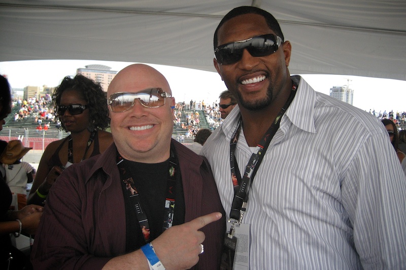 Bryant and Super Star Ray Lewis, Super Bowl MVP (Baltimore Ravens)