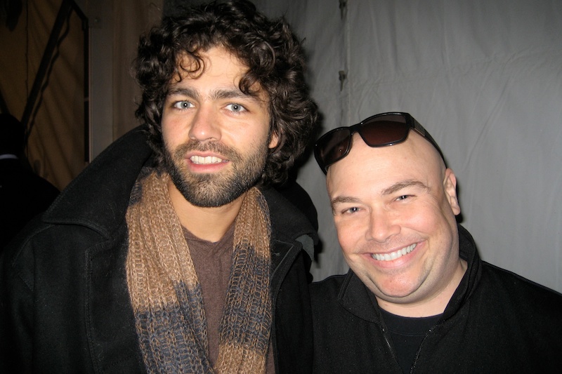 Bryant Hanging out backstage with Adrian Grenier of Entourage and Rapper Ludacris