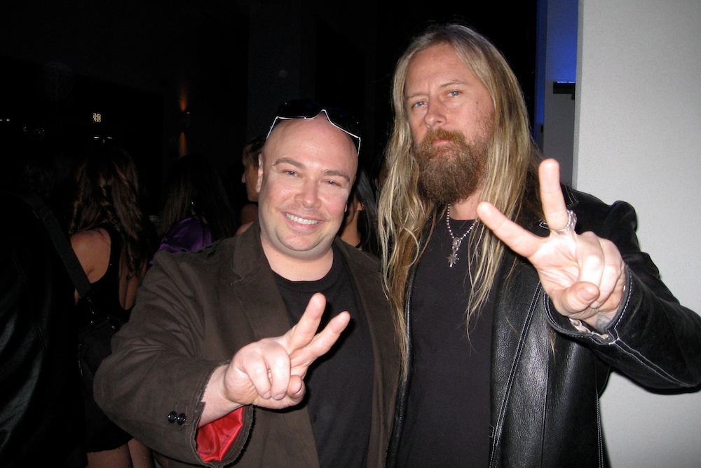 Bryant and Jerry Cantrell of Alice in Chains Discussing World Peace at a party in Florida